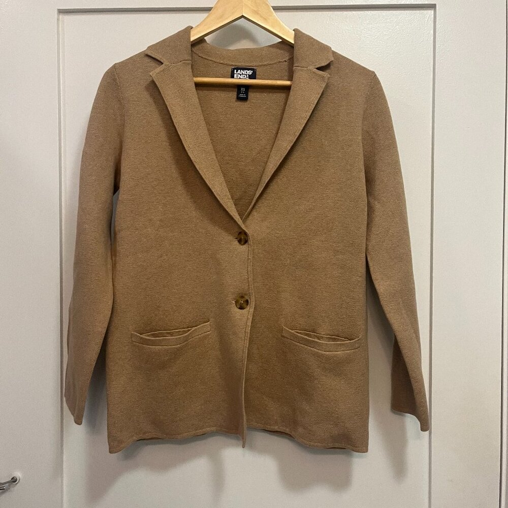 Lands End Cardigan Blazer